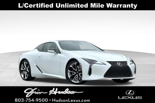 2023 Lexus LC 500 Dynamic Handling L/Certified Unlimited Mile Warran