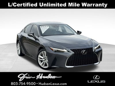 2024 Lexus IS 300 Comfort Package L/Certified Unlimited Mile Warrant