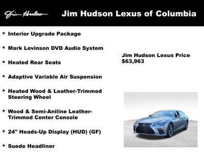 2021 Lexus LS 500 Navigation Mark Levinson L/Certified Unlimited Mil