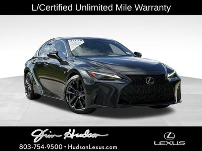 2024 Lexus IS 350 F SPORT Navigation L/Certified Unlimited Mile Warranty