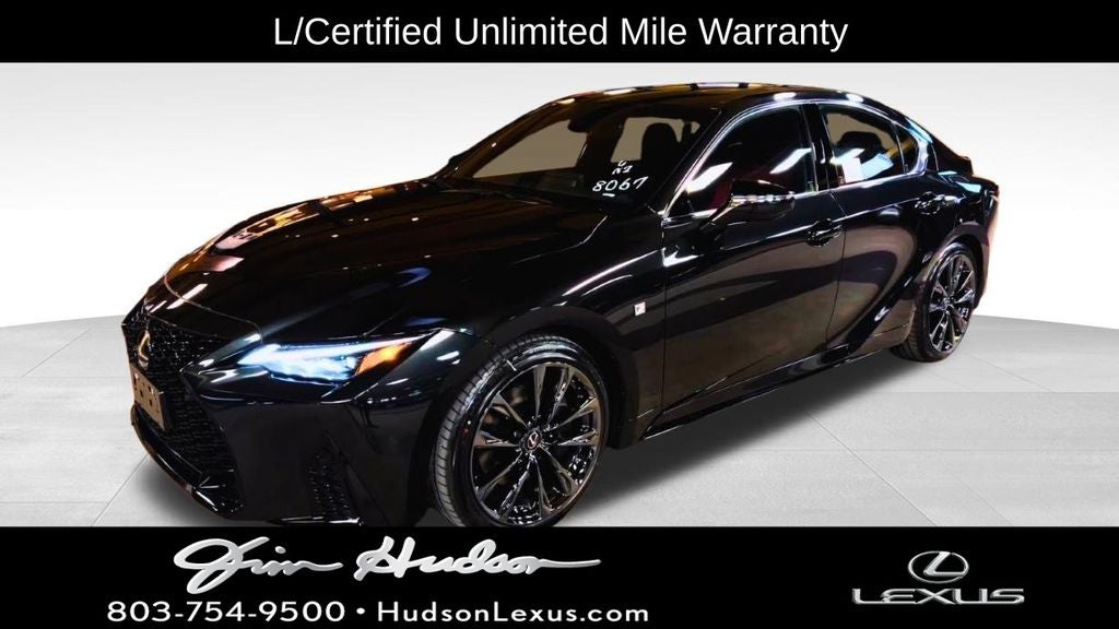 2024 Lexus IS 350 F SPORT Navigation L/Certified Unlimited Mile Warranty