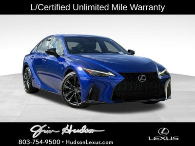 2025 Lexus IS 350 F SPORT Navigation L/Certified Unlimited Mile Warranty
