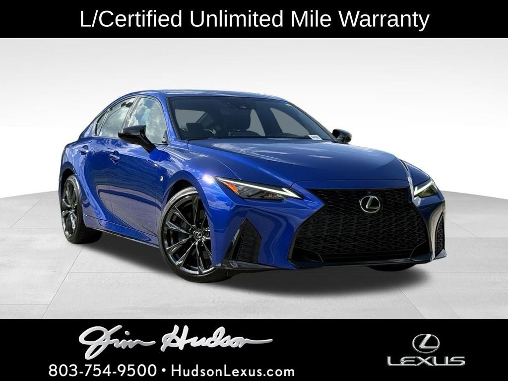 2025 Lexus IS 350 F SPORT Navigation L/Certified Unlimited Mile Warranty
