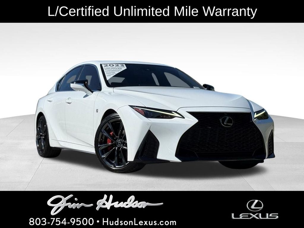 2023 Lexus IS 350 F SPORT Navigation L/Certified Unlimited Mile Warranty