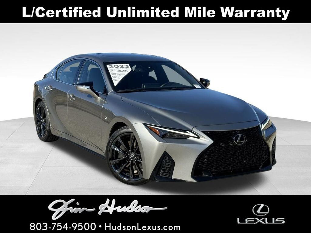 2023 Lexus IS 350 F SPORT L/Certified Unlimited Mile Warranty