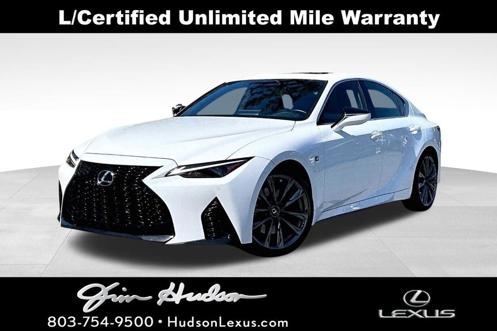 2023 Lexus IS 350 F SPORT Navigation L/Certified Unlimited Mile Warranty