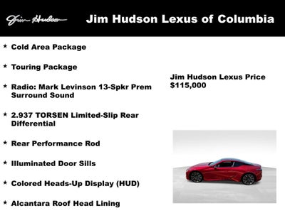 2024 Lexus LC 500 Touring Mark Levinson L/Certified Unlimited Mile W