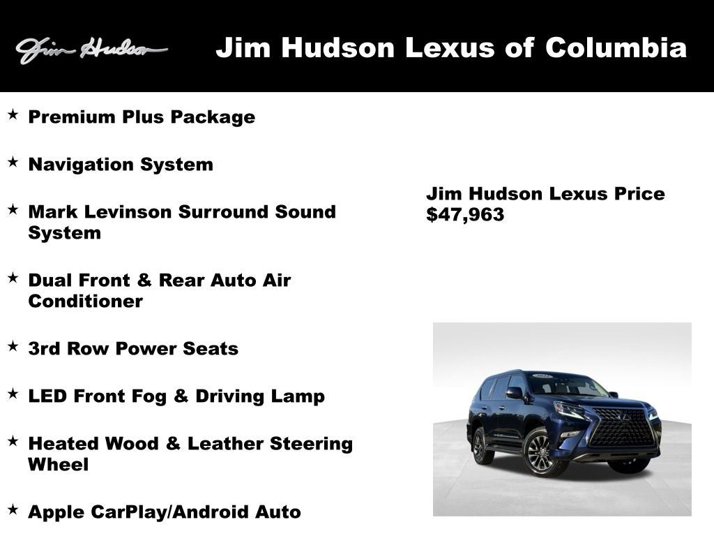 2022 Lexus GX 460 Premium Plus Mark Levinson Power Third Seating