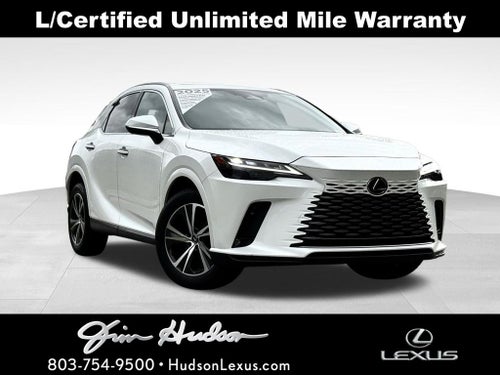 2025 Lexus RX 350 Premium Navigation L/Certified Unlimited Mile Warranty