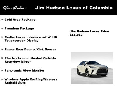 2024 Lexus RX 350 Premium Navigation L/Certified Unlimited Mile Warranty