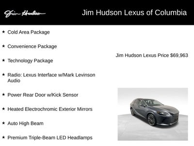 2024 Lexus RX 450h+ Luxury Navigation Mark Levinson L/Certified Unlimited Mil