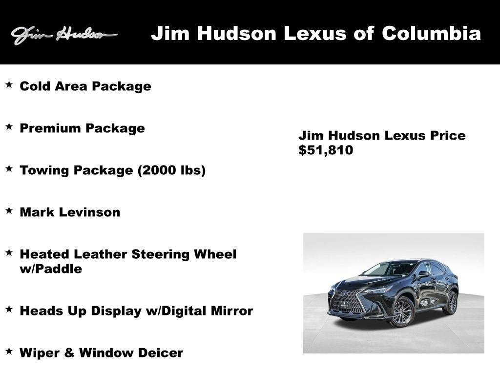 2024 Lexus NX 350h Premium Navigation Mark Levinson L/Certified Unlimited Mil