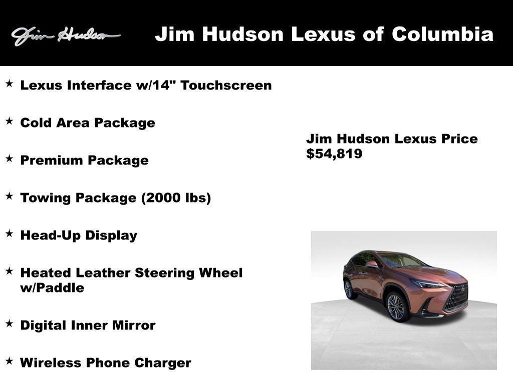 2025 Lexus NX 350h Premium Navigation L/Certified Unlimited Mile Warranty