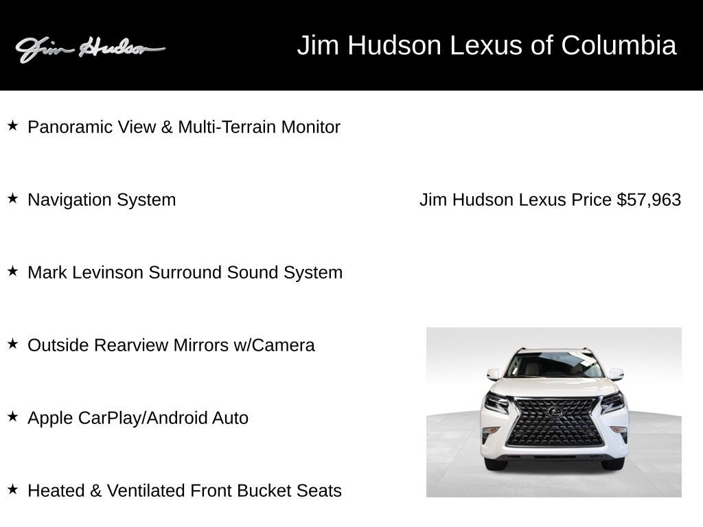 2022 Lexus GX 460 Luxury Navigation Mark Levinson L/Certified Unlimited Mil