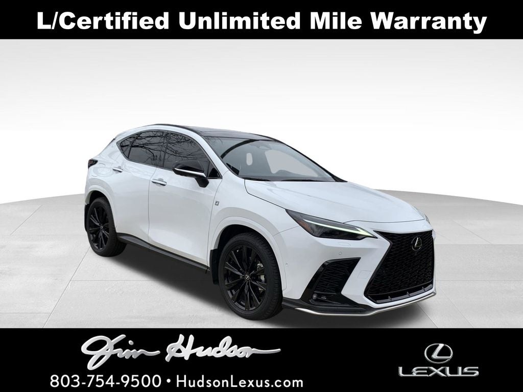 2025 Lexus NX 450h+ F SPORT Navigation Mark Levinson L/Certified Unlimited Mil
