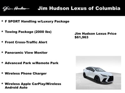 2025 Lexus NX 450h+ F SPORT Navigation Mark Levinson L/Certified Unlimited Mil