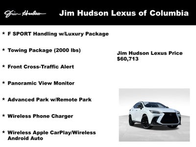 2025 Lexus NX 450h+ F SPORT Navigation Mark Levinson L/Certified Unlimited Mil