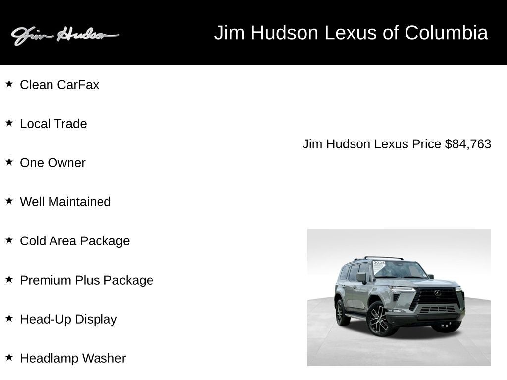 2024 Lexus GX 550 Premium+ Navigation L/Certified Unlimited Mile Warranty