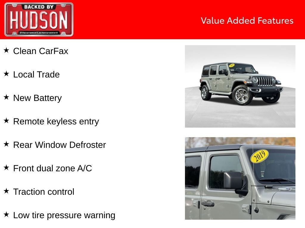 2019 Jeep Wrangler Unlimited Sahara