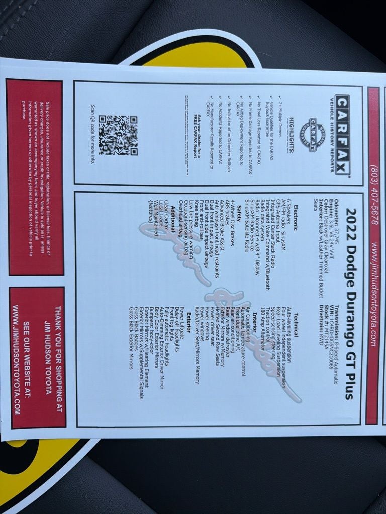 2022 Dodge Durango GT Plus