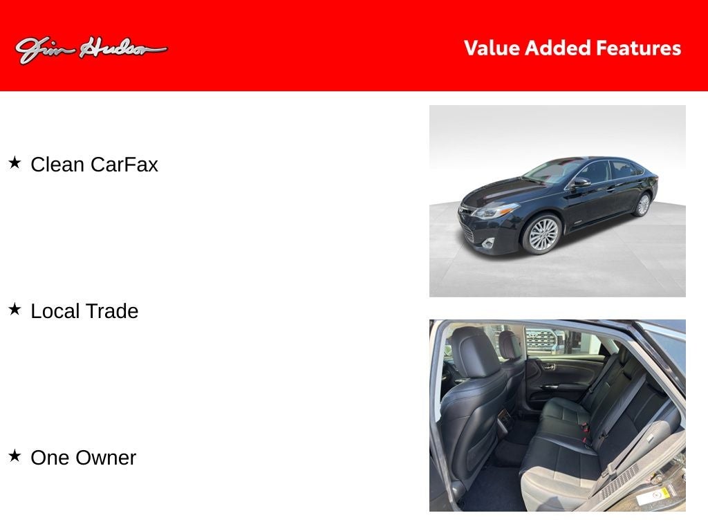 2015 Toyota Avalon Hybrid XLE Premium