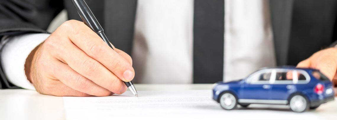 car finance paperwork