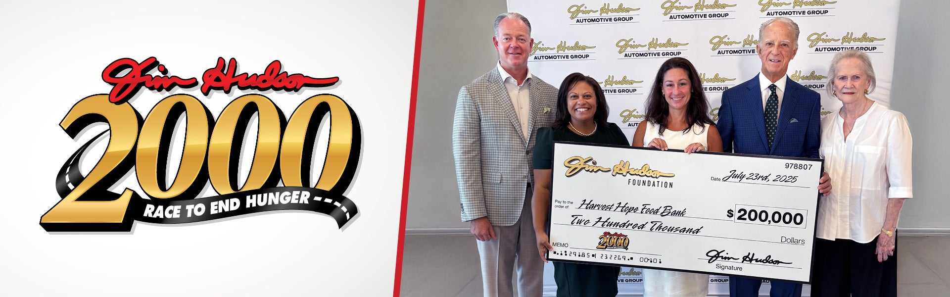 Jim Hudson Donates to Charity | Jim Hudson Ford in Lexington SC